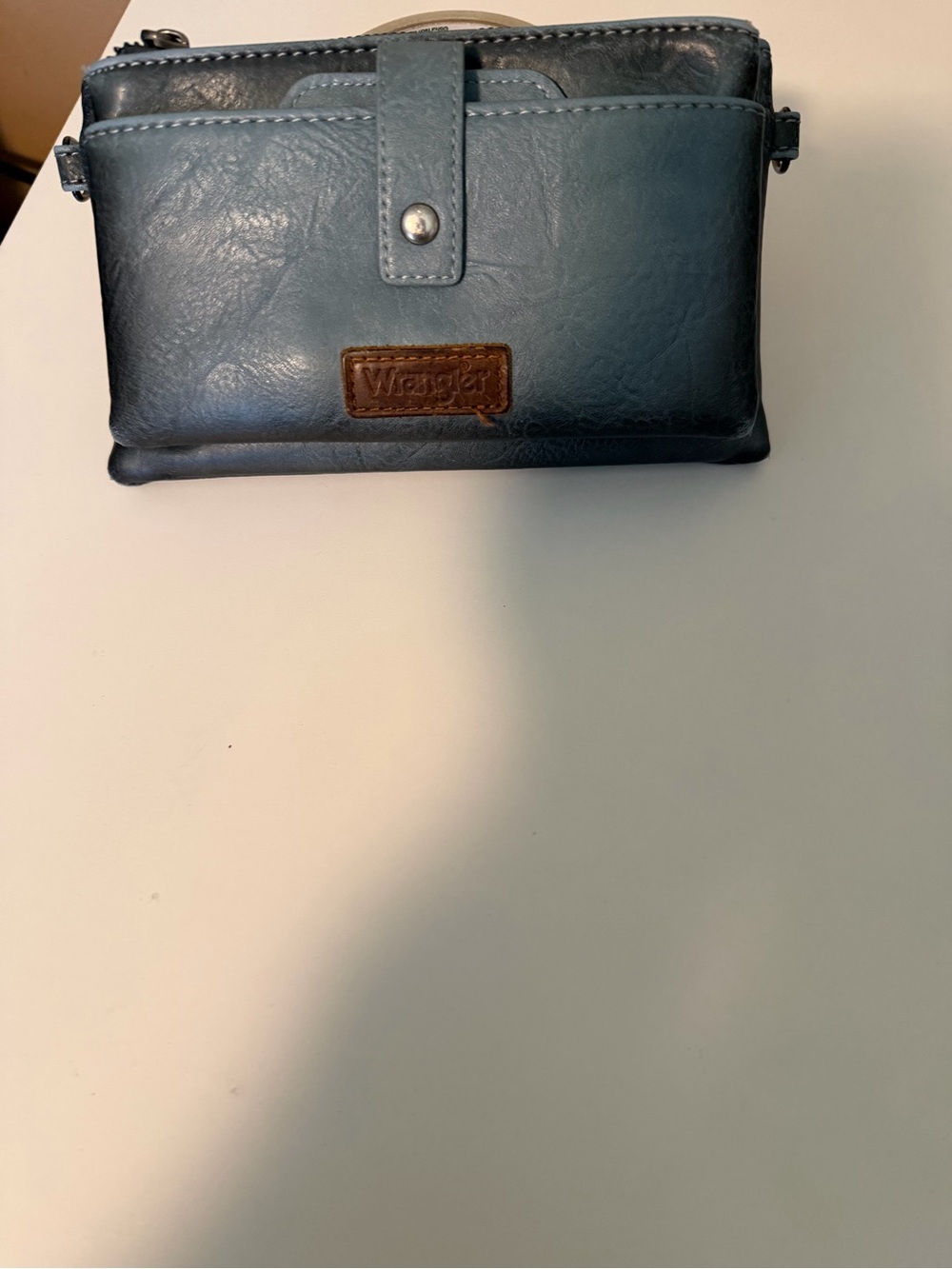 Wrangler Blue Zip Crossbody Wristlet